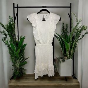 Elegant White Ruffle Dress